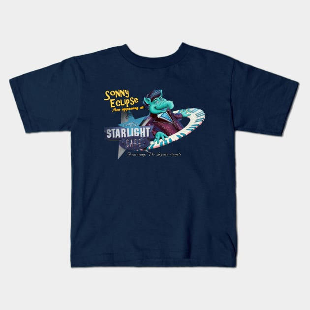 Sonny Eclipse Kids T-Shirt by SkippyStudios